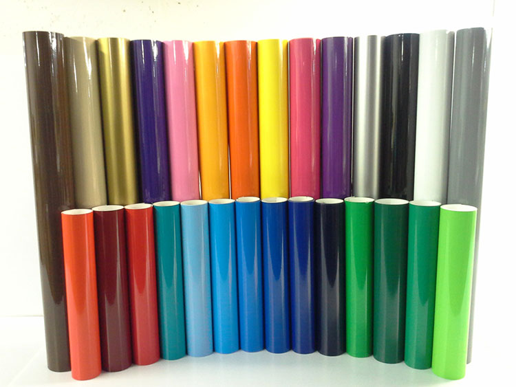 Coloured vinyl rolls