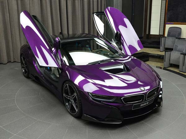 purple vinyl film car
