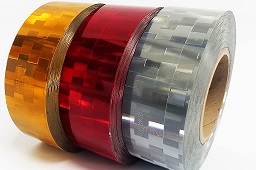 red, gold, silver reflective vinyl rolls
